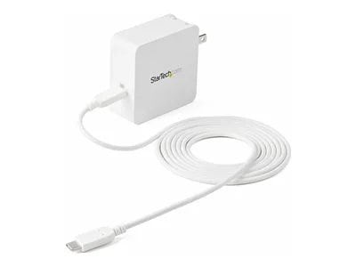 StarTech 1 Port USB-C Wall Charger with 60W Power Delivery, 6.6 ft - White