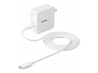 StarTech.com 1 Port USB-C Wall Charger with 60W Power Delivery, 2m/6.6 ft - White