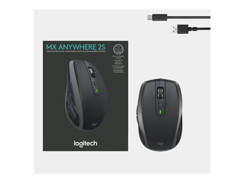 Logitech MX Anywhere 2S Wireless Bluetooth Edition Laser Mouse