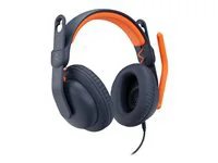 Logitech Zone Learn EDU Over-Ear 3.5mm Headset - Black/Orange