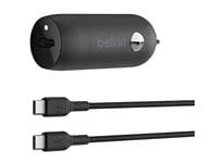 Belkin BoostCharge 30W USB-C Car Charger + USB-C to USB-C Cable