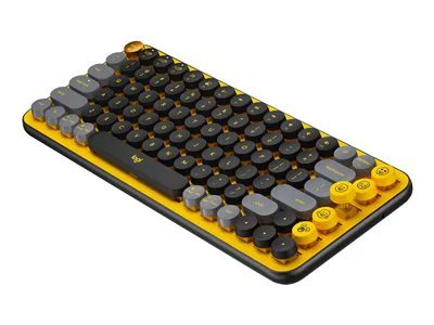 

Logitech POP Keys Wireless Mechanical Keyboard with Customizable Emoji Keys - Blast Yellow