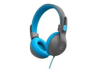 JLab JBuddies Studio 2 Wired Kids Headphones with Microphone - Blue/Gray