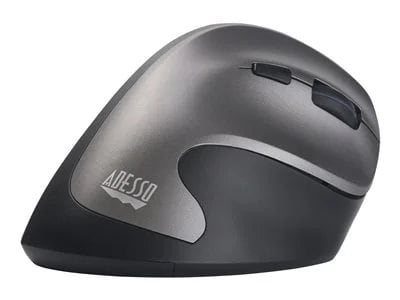 

Adesso iMouse A20 Vertical Ergonomic Antimicrobial Wireless Mouse - Gray