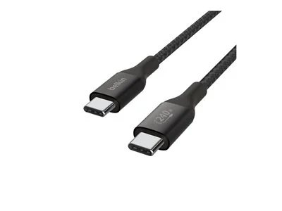 Belkin BoostCharge 240W USB-C to USB-C Cable, 6.6 ft - Black