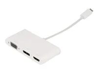 Visiontek USB-C to DisplayPort, HDMI and VGA Hub (M/F/F/F)