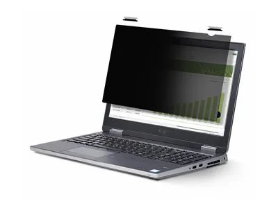 StarTech.com 16-inch 16:10 Flip-Up Privacy Screen with Touch, Laptop Security Shield, Anti-Glare Blue Light Filter