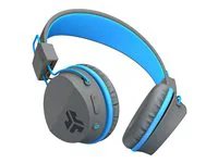 JLab Neon Wireless On-Ear Headphones - Gray/Blue