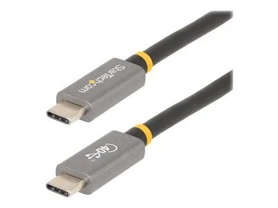StarTech.com USB4 to USB-C USB-IF Certified Cable, 1m/3.3 ft - Black