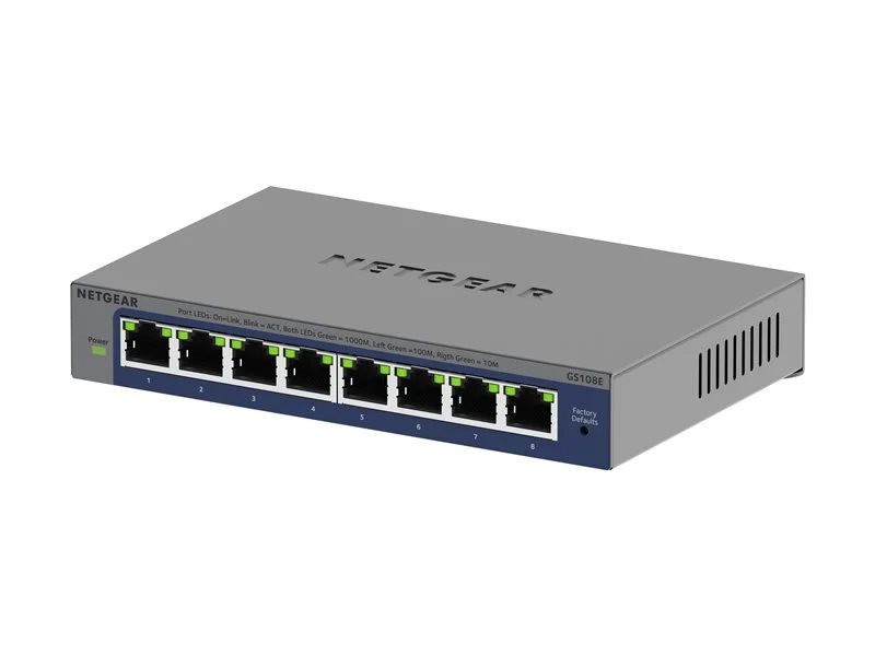 Netgear 8-Port Gigabit Ethernet Easy Smart Managed Switch