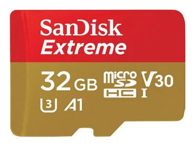 SanDisk 32GB Extreme UHS-I microSDXC Memory Card with SD Adapter