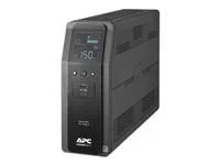 APC Back-UPS Pro 1500S, 1500VA, 120V, Sinewave, AVR, LCD, 2 USB charging ports, 10 NEMA outlets (4 surge)