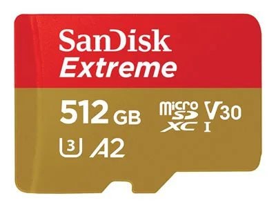 SanDisk 512GB Extreme microSDXC: Massive Memory Card. | 78611445