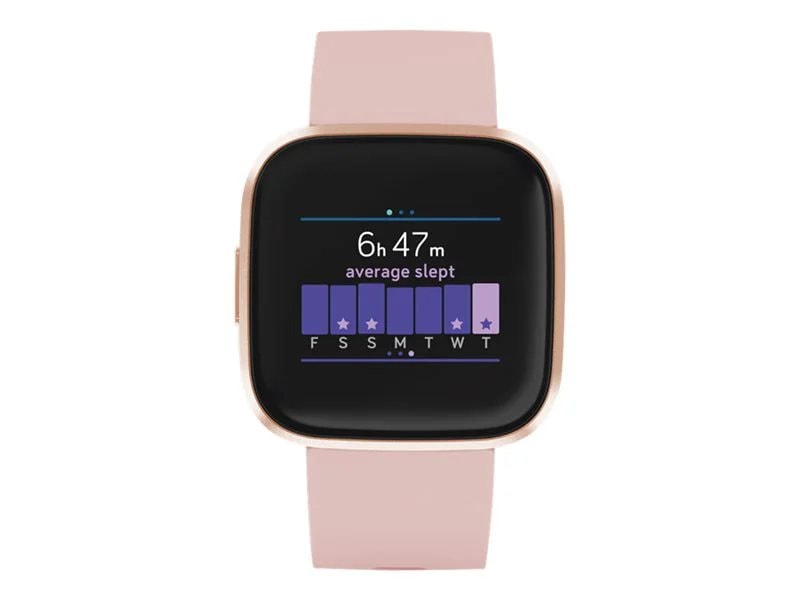 Fitbit Versa 2 Health & Fitness Smartwatch - Petal /Copper Rose