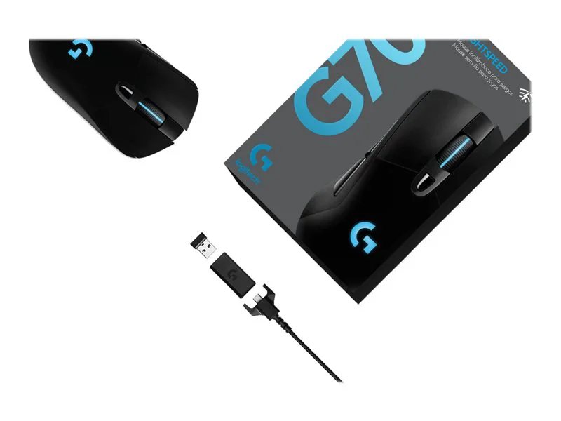 Logitech G703 MR0080 Black 6-Button Hero Sensor Lightspeed Wireless Gaming  Mouse