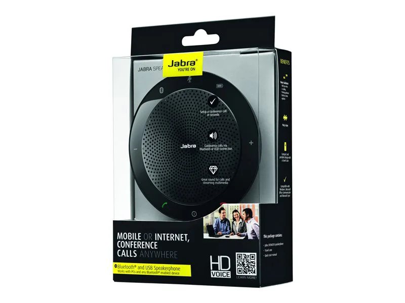 Jabra Speak 510+ MS Wireless Bluetooth/USB Speakerphone - Black