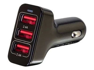 

C2G 3 Port USB Car Charger V 2.4A Smart IC