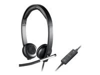 Logitech H650e Wired USB Stereo Headset - Black