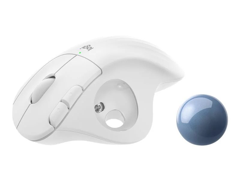 Logitech M575 ERGO Wireless Trackball Mouse - Off White