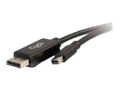 Image of C2G Mini DisplayPort to DisplayPort Adapter Cable, 1.83m/6ft - Black