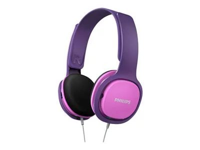 

Philips Audio Coolplay Kids On-Ear Headphones - 85dB Volume Limiter - Safer Hearing - Purple/Pink