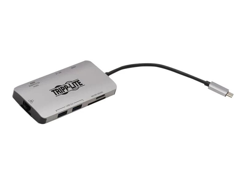 Tripp Lite USB C Docking Station USB Hub 4k w HDMI Gbe Gigabit Ethernet SD  Card Reader PD Charging Docking station USB C 3.1 Thunderbolt 3 HDMI GigE -  Office Depot