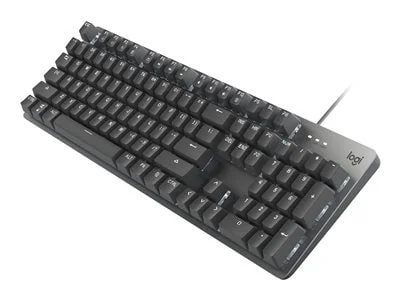 

Logitech K845ch Mechanical Illuminated Corded Aluminum Keyboard Cherry MX Switches - Blue Clicky - keyboard