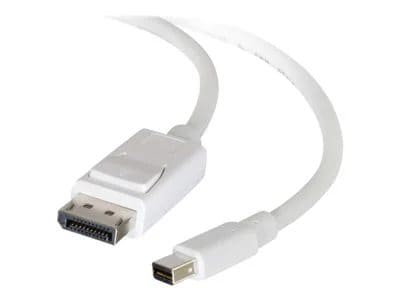 Image of C2G Mini DisplayPort M to DisplayPort M Cable, 1.8m/6ft - White