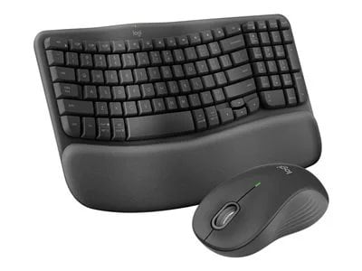 

Logitech MK670 Wave Keys Wireless Keyboard and Mouse Combo - Graphite