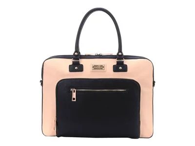 Photos - Other for Laptops UP3D Sandy Lisa London Shoulder Bag for Laptops up to 15.6 inches - Cream/Black 
