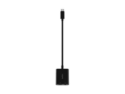 Belkin - 3.5mm Audio & USB-C Adaptor - Fast Charge Compatible USB-C Audio Adaptor for iPad Pro, Galaxy, Pixel, OnePlus & More - Black - image 3