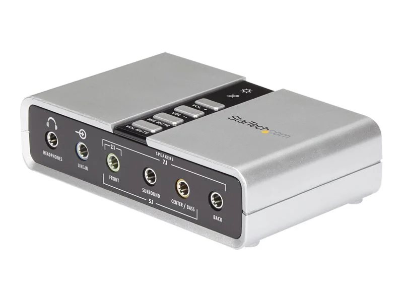 StarTech.com 7.1 USB Audio Adapter External Sound Card with SPDIF