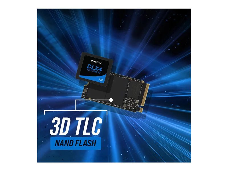 VisionTek 512GB M.2 2242 NVME DLX4 PCIe Gen4 x4 OPAL 2.0 SSD SED