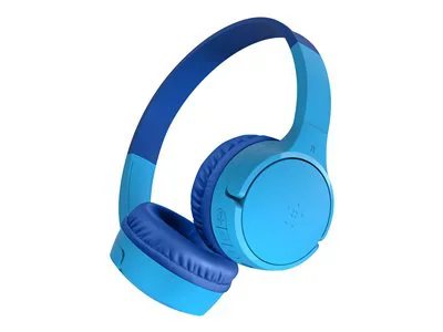 Belkin SoundForm Mini Gen 2 On-Ear Headphones for Kids - Blue