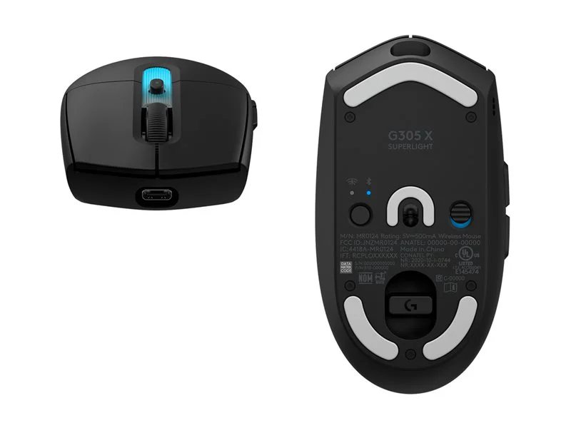 Logitech G G305 X SUPERLIGHT Wireless Gaming Mouse - Black