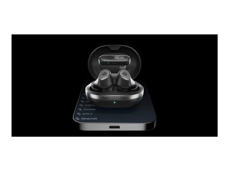 SteelSeries - Arctis GameBuds True Wireless Noise Cancelling Gaming Earbuds for Xbox, PS5, PS4, PC, Switch - Black - image 2