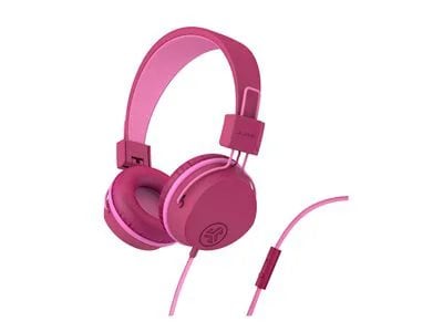 JLab JBuddies Studio On-Ear Kids Wired Headphones - Dark Pink