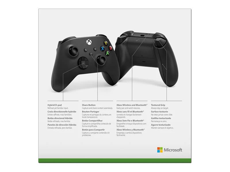 Microsoft Xbox Wireless Controller – Carbon Black | 78810010