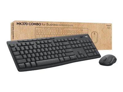 

Logitech MK370 Wireless Keyboard & Mouse Combo for Business, Brown Box - Graphite