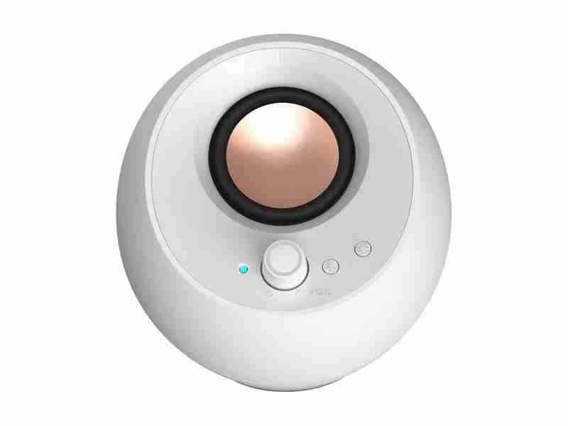 Creative Labs Pebble Pro 2.0 Bluetooth Desktop Speakers - White
