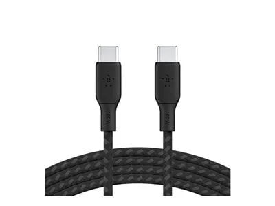 Photos - Cable (video, audio, USB) Belkin BoostCharge USB-C to USB-C Braided Cable with 100W Power Delivery, 