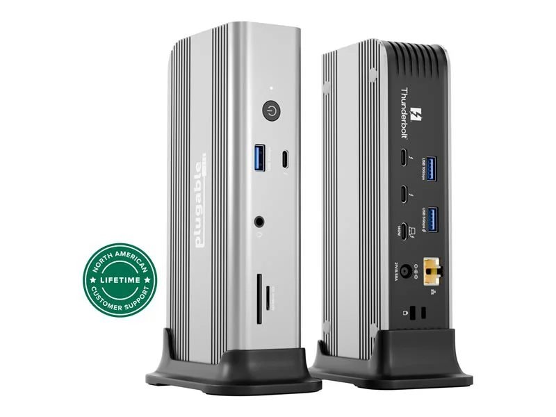 Plugable Thunderbolt 5 Dock with 3x Thunderbolt 5 Ports, 140W
