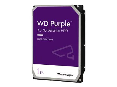 

WD Purple 1TB Surveillance Hard Drive, 5400 rpm, 64MB cache