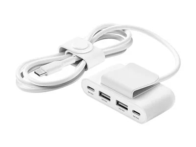 

Belkin BoostCharge 4-Port USB Power Extender, 6.6 ft - White