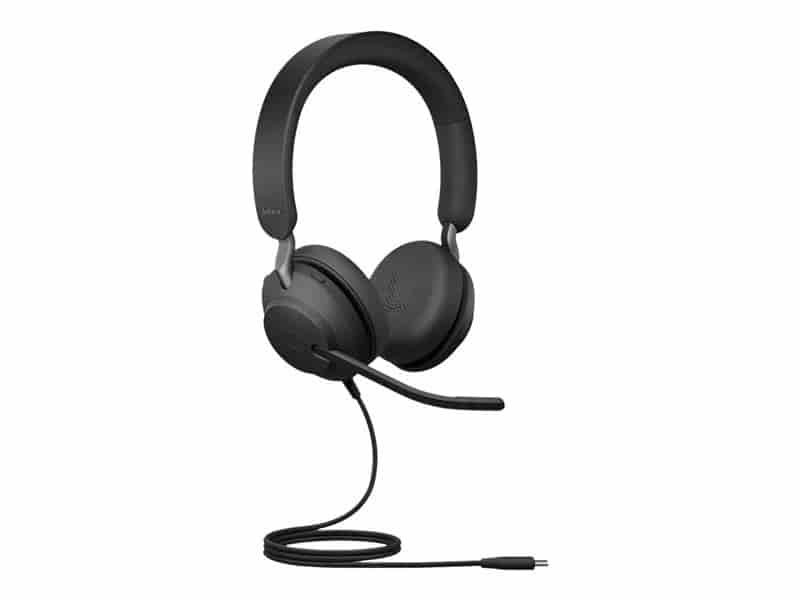 Jabra Evolve2 62 新品未使用 Jabra Evolve2 40 SE USB-C, UC Stereo Headset - Black | 78812562