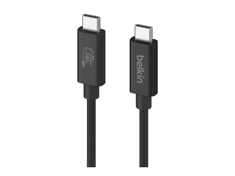 Belkin Connect USB4 Cable, 240W + 20Gbps, 4 ft - Black | 78813515