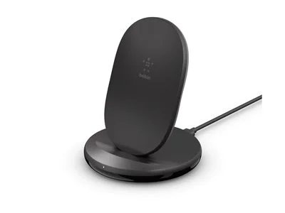 

Belkin BoostCharge 15W Wireless Charging Stand + QC 3.0 24W Wall Charger - Black