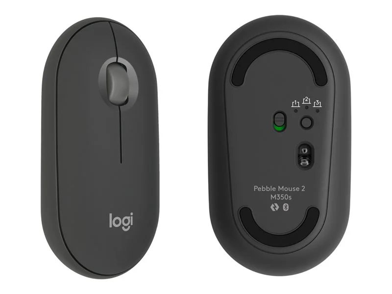 Logitech Pebble 2 M350s Mouse, Slim, compact Bluetooth® Wireless,  customizable button, Multi-device pairing, Tonal Rose 