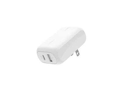 Belkin BoostCharge 42W Dual USB-C/USB-A Wall Charger, 3.3 ft - White