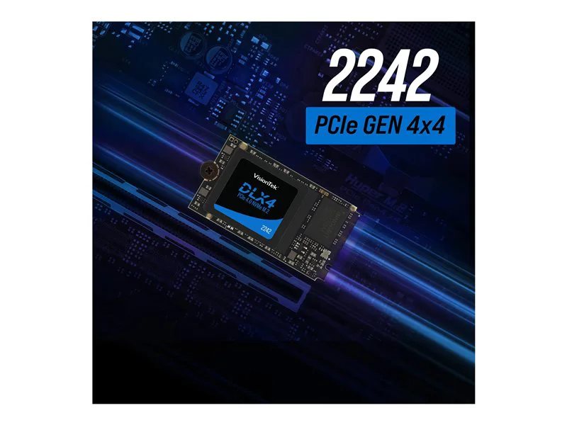 VisionTek 512GB M.2 2242 NVME DLX4 PCIe Gen4 x4 OPAL 2.0 SSD SED
